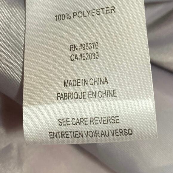 Samuel Dong Pink Gray Floral Ruffle Sleeveless Button Down A-line Shirt Dress M - Picture 5 of 5